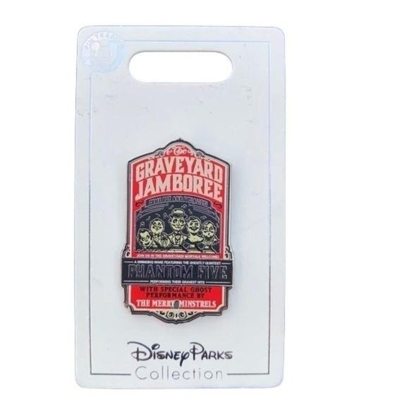Disney Parks Haunted Mansion Graveyard Jamboree Phantom Five Ghosts Pin - Picture 3 of 7